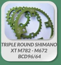 TRIPLE ROUND SHIMANO  XT M782 - M672   BCD96/64