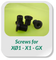 Screws for  XØ1 - X1 - GX