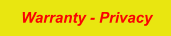 Warranty - Privacy