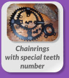 Chainrings  with special teeth  number