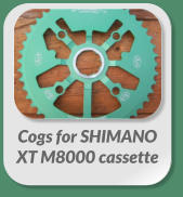 Cogs for SHIMANO  XT M8000 cassette