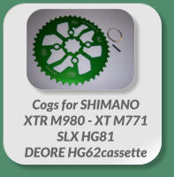 Cogs for SHIMANO  XTR M980 - XT M771   SLX HG81  DEORE HG62cassette