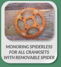 MONORING SPIDERLESS  FOR ALL CRANKSETS  WITH REMOVABLE SPIDER