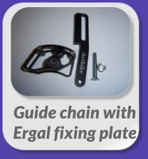 Guide chain with  Ergal fixing plate