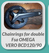 Chainrings for double  Fsa OMEGA   VERO BCD120/90