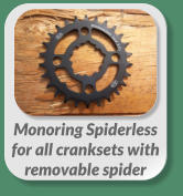 Monoring Spiderless  for all cranksets with  removable spider