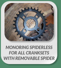 MONORING SPIDERLESS  FOR ALL CRANKSETS  WITH REMOVABLE SPIDER