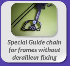 Special Guide chain  for frames without  derailleur fixing