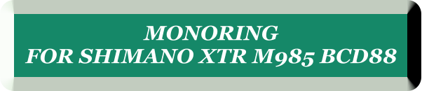 MONORING  FOR SHIMANO XTR M985 BCD88