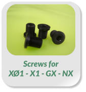 Screws for  XØ1 - X1 - GX - NX