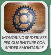 MONORING SPIDERLESS  PER GUARNITURE CON  SPIDER SMONTABILE