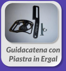 Guidacatena con  Piastra in Ergal