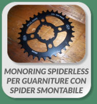 MONORING SPIDERLESS  PER GUARNITURE CON  SPIDER SMONTABILE