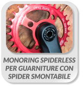 MONORING SPIDERLESS  PER GUARNITURE CON  SPIDER SMONTABILE