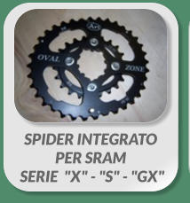 SPIDER INTEGRATO  PER SRAM  SERIE  "X" - "S" - "GX"