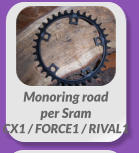 Monoring road  per Sram  CX1 / FORCE1 / RIVAL1