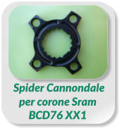 Spider Cannondale  per corone Sram  BCD76 XX1