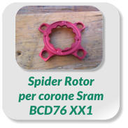 Spider Rotor  per corone Sram  BCD76 XX1