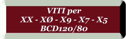 VITI per  XX - X - X9 - X7 - X5  BCD120/80